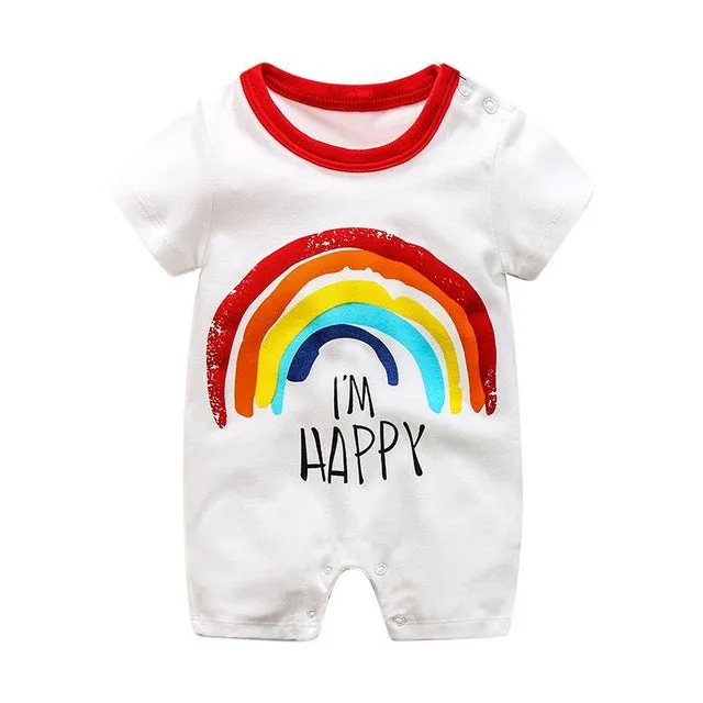 2020 cartoon anime short Newborn Baby Clothes pure cotton Summer Rompers Kids Baby Girl Jumpsuit Toddler Costume for boys romper