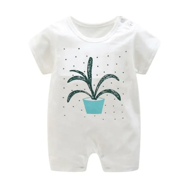 2020 cartoon anime short Newborn Baby Clothes pure cotton Summer Rompers Kids Baby Girl Jumpsuit Toddler Costume for boys romper