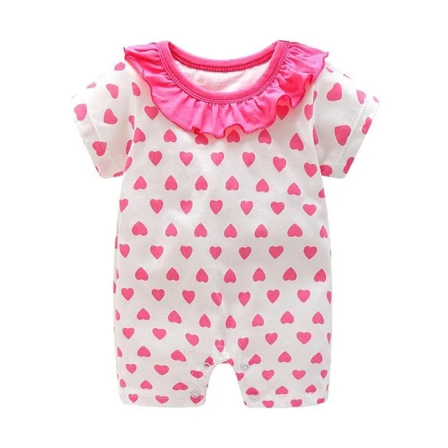 2020 cartoon anime short Newborn Baby Clothes pure cotton Summer Rompers Kids Baby Girl Jumpsuit Toddler Costume for boys romper