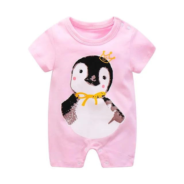 2020 cartoon anime short Newborn Baby Clothes pure cotton Summer Rompers Kids Baby Girl Jumpsuit Toddler Costume for boys romper