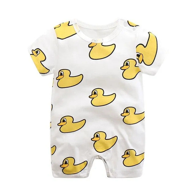 2020 cartoon anime short Newborn Baby Clothes pure cotton Summer Rompers Kids Baby Girl Jumpsuit Toddler Costume for boys romper
