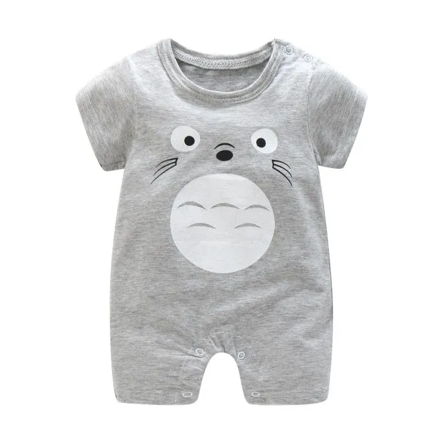 2020 cartoon anime short Newborn Baby Clothes pure cotton Summer Rompers Kids Baby Girl Jumpsuit Toddler Costume for boys romper