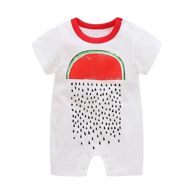 2020 cartoon anime short Newborn Baby Clothes pure cotton Summer Rompers Kids Baby Girl Jumpsuit Toddler Costume for boys romper