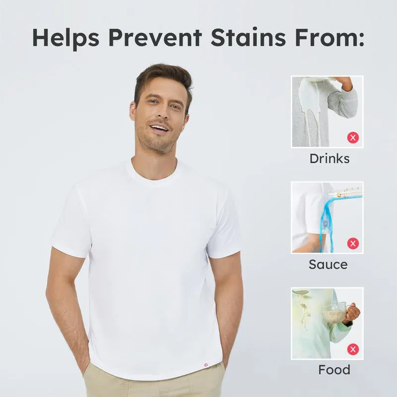⏳2025 New-Save 60%👚Stretchy Stain Resistant Pure White T-Shirt👚Soft and breathable fabric💪