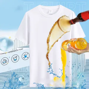 ⏳2025 New-Save 60%👚Stretchy Stain Resistant Pure White T-Shirt👚Soft and breathable fabric💪