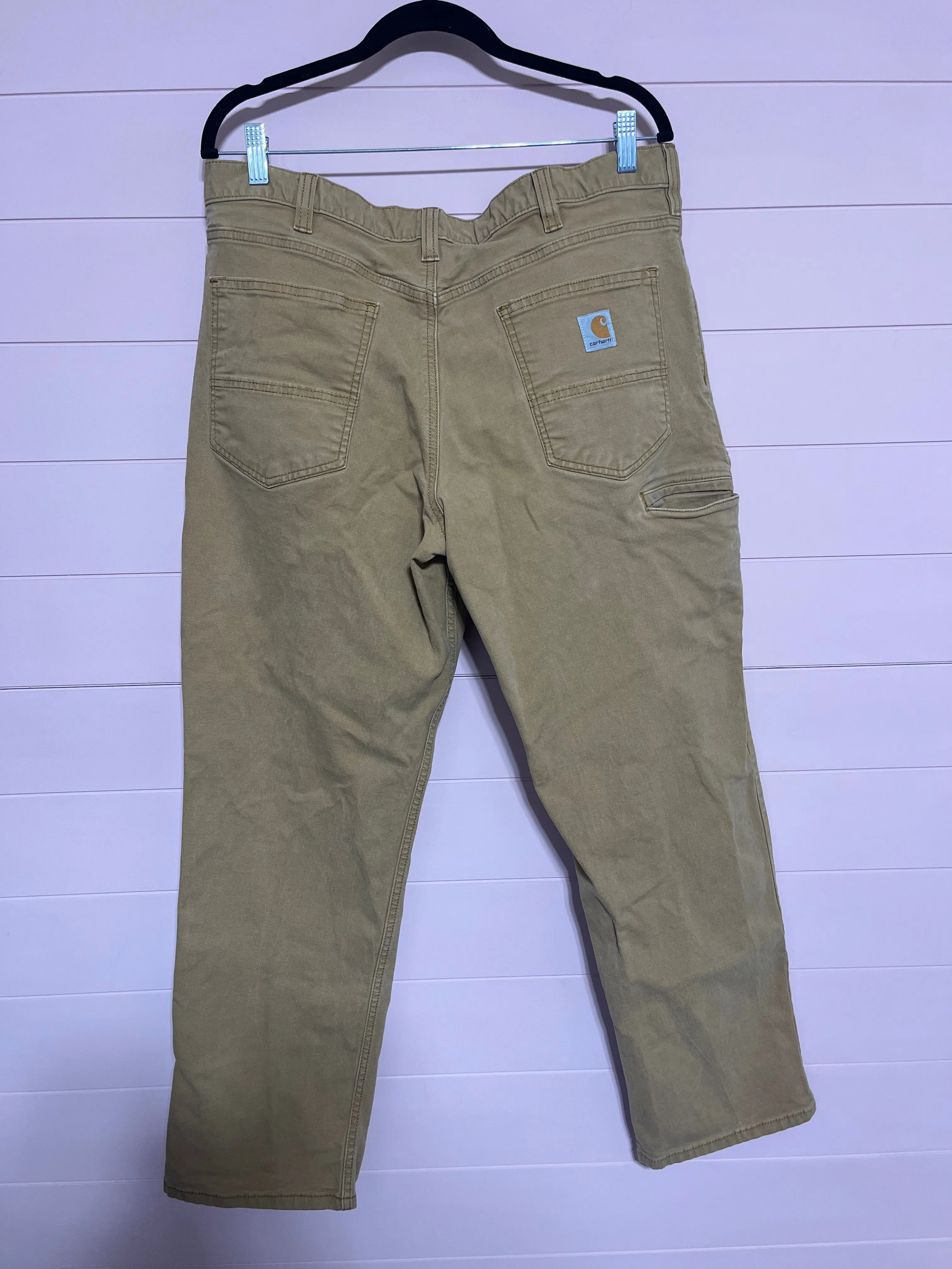 38x30 Carhartt Men’s Khaki Relaxed Fit Pants