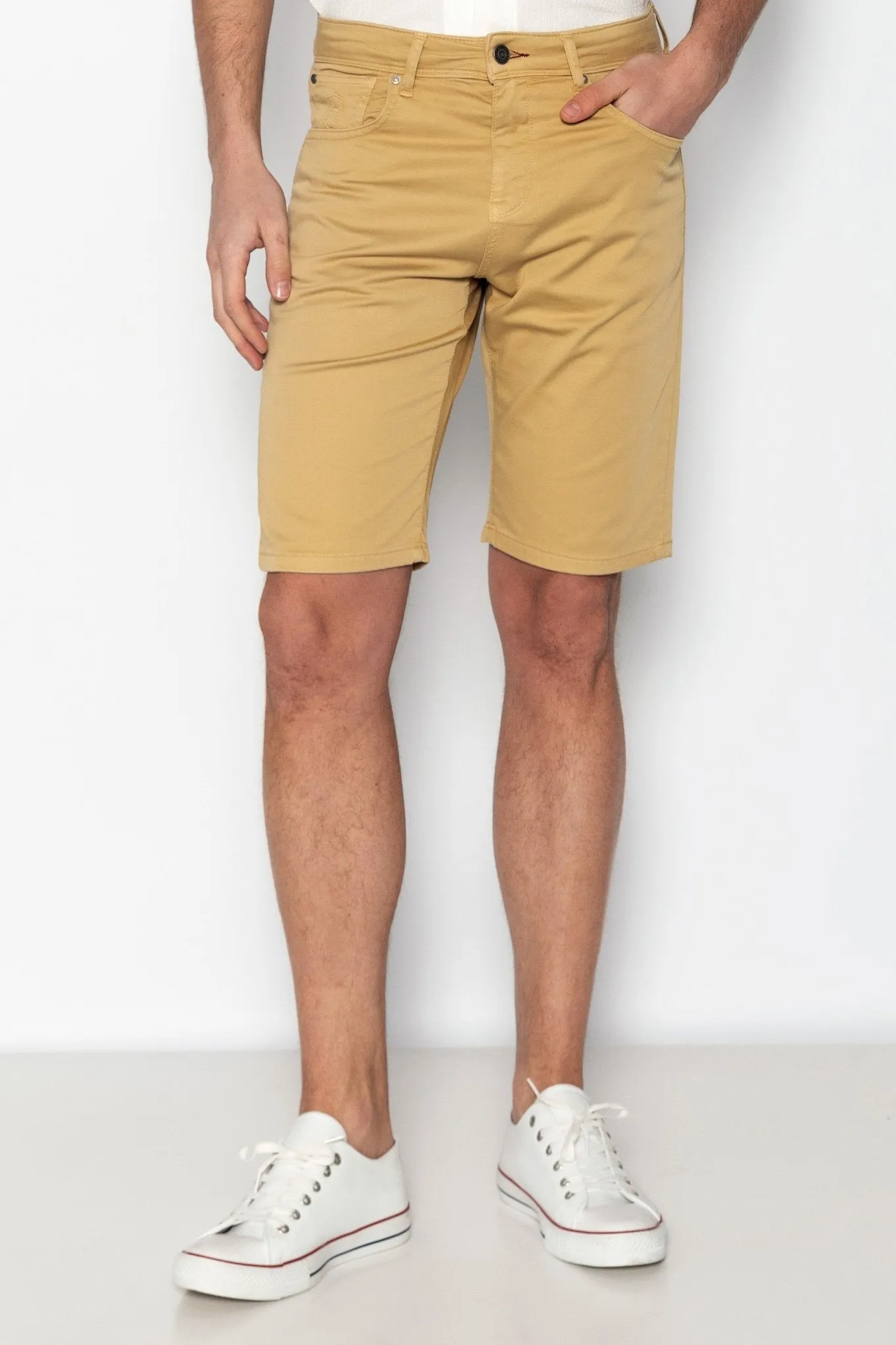 5-Pocket Lightweight Shorts - Camel