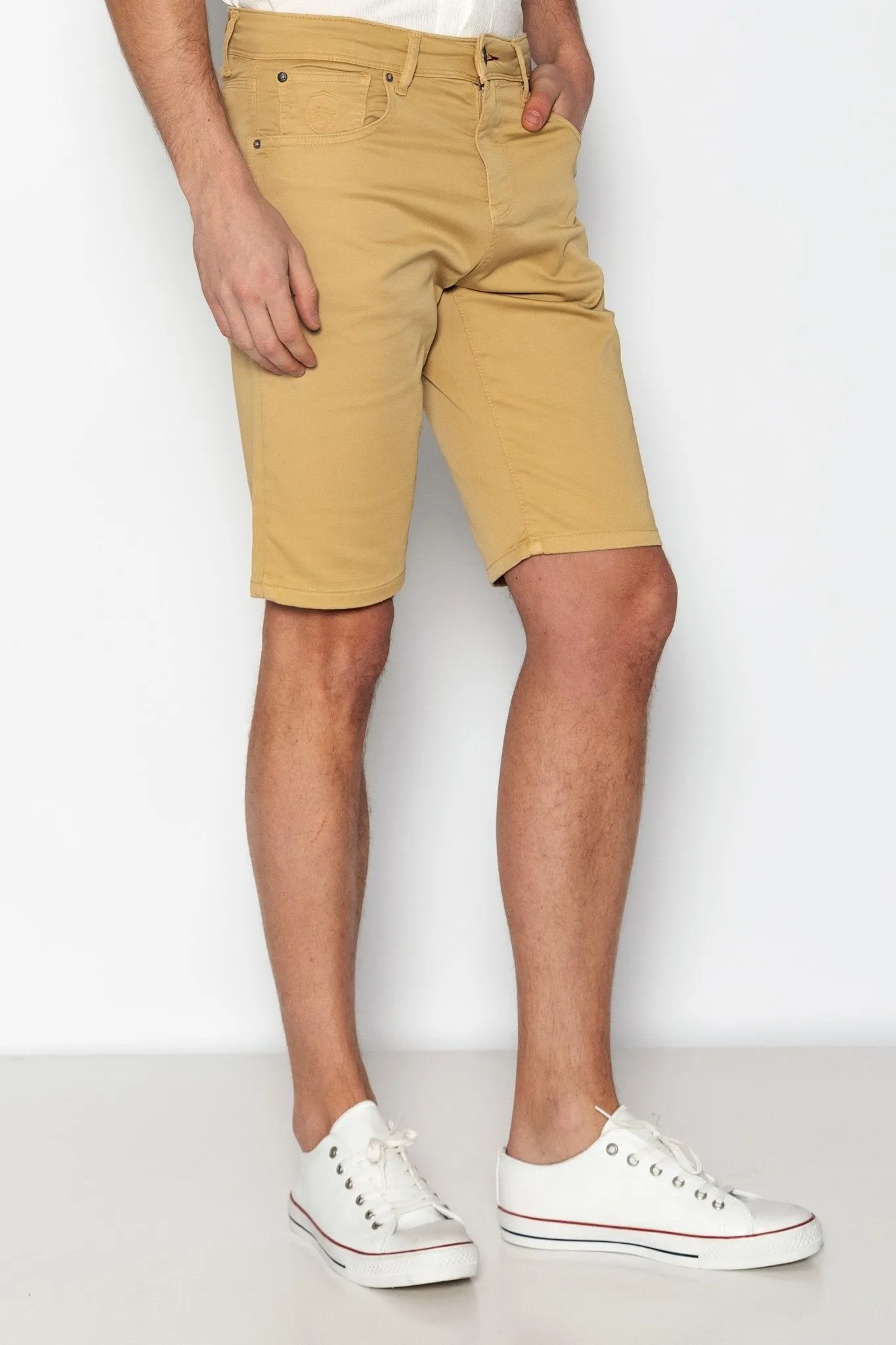 5-Pocket Lightweight Shorts - Camel
