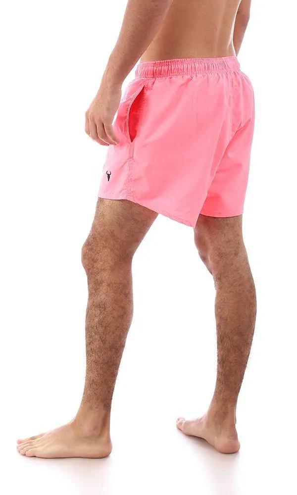 95672 Lightweight Slip On Neon Pink Swim Shorts