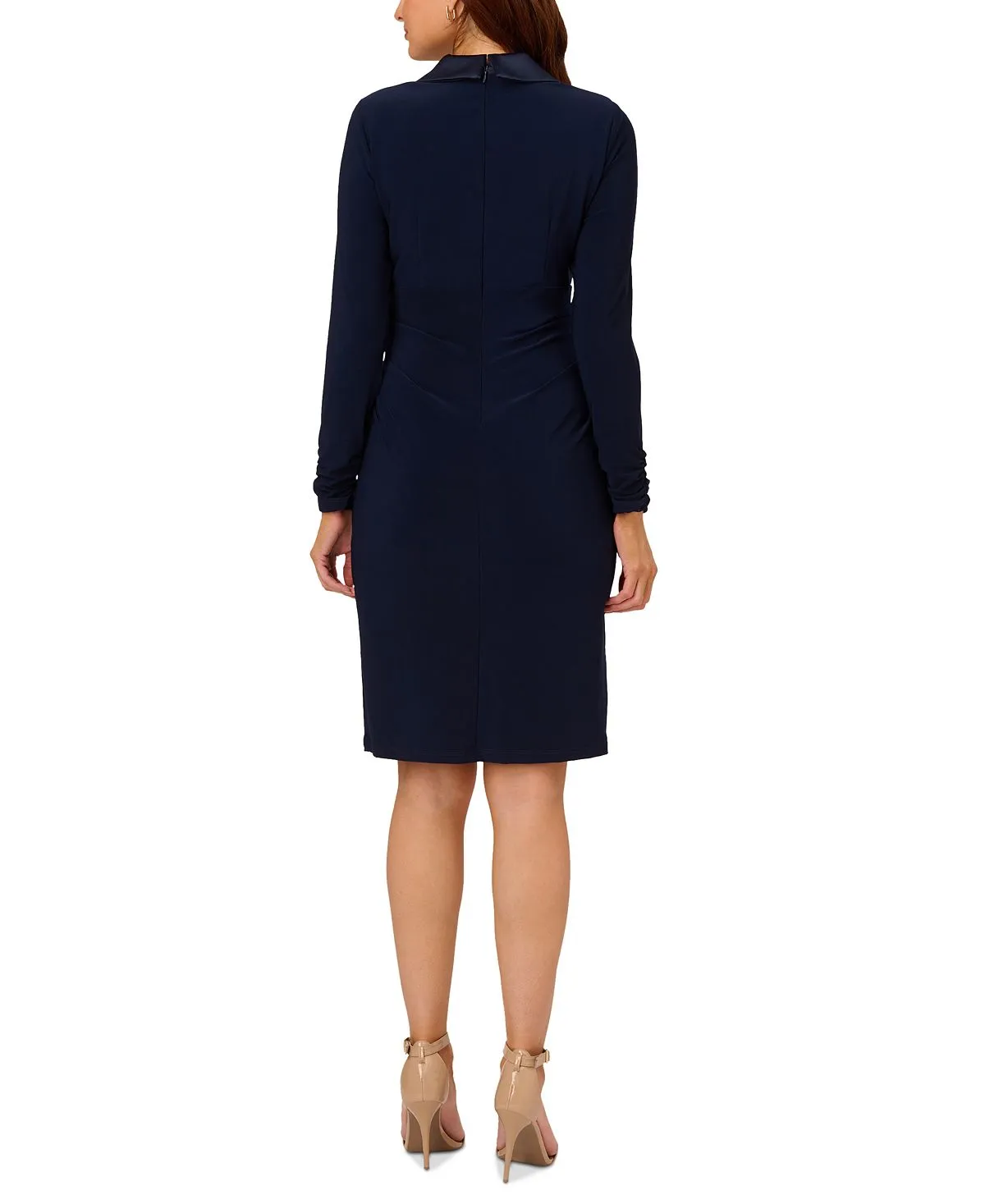 Adrianna Papell Women's Knitted Tuxedo Sheath Dress