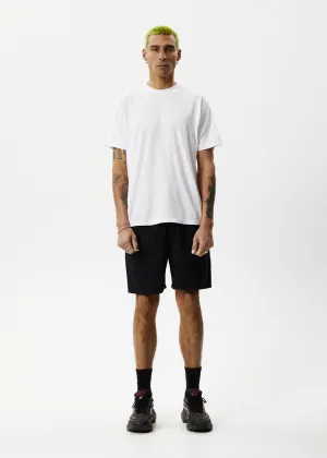 AFENDS Mens Cabal - Elastic Waist Technical Short - Black