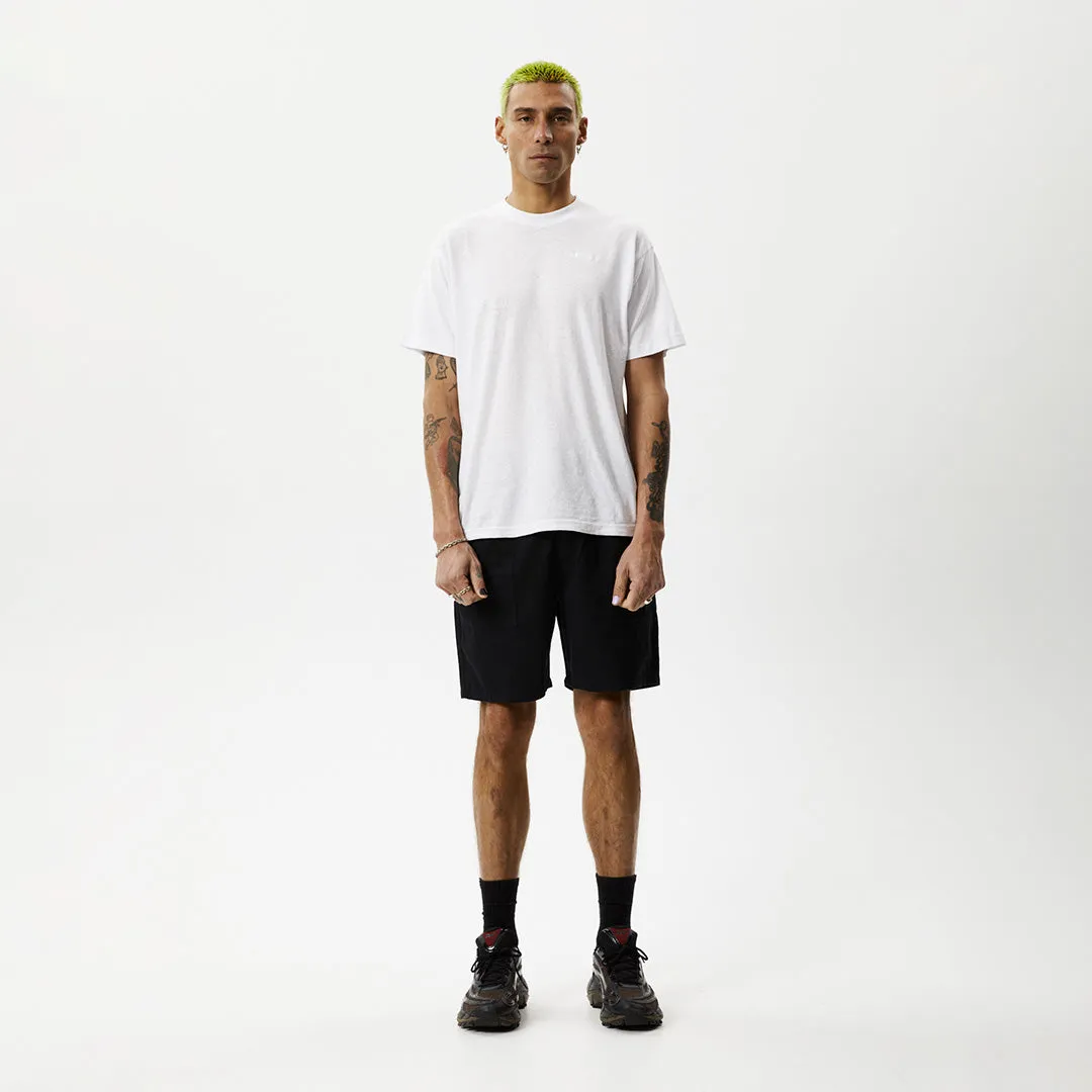 AFENDS Mens Cabal - Elastic Waist Technical Short - Black