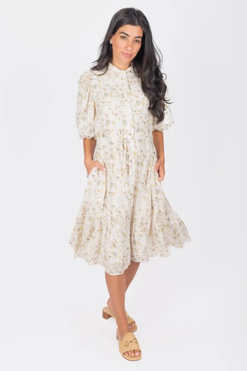 ALLIE DRESS SHORT SLEEVE 41" (SAGE)