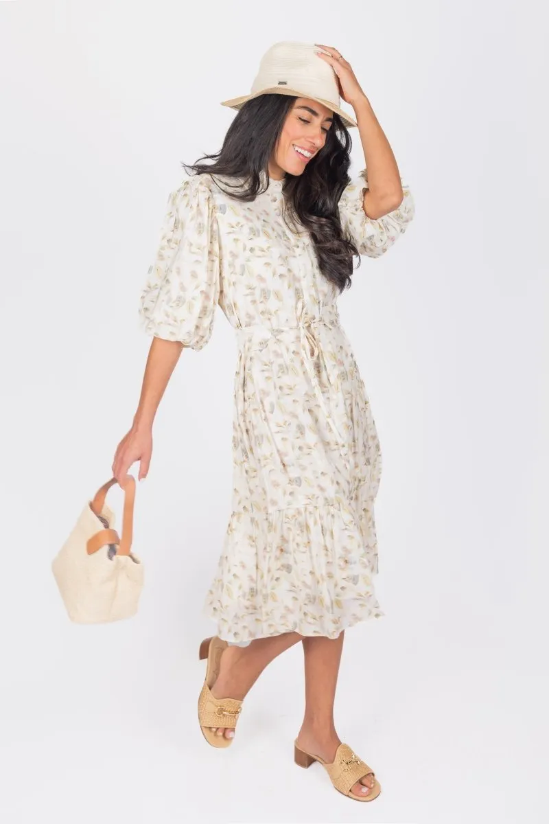 ALLIE DRESS SHORT SLEEVE 41" (SAGE)