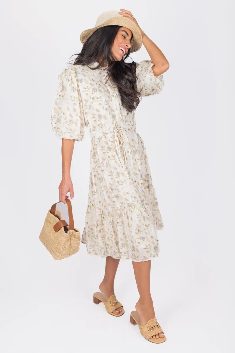 ALLIE DRESS SHORT SLEEVE 41" (SAGE)