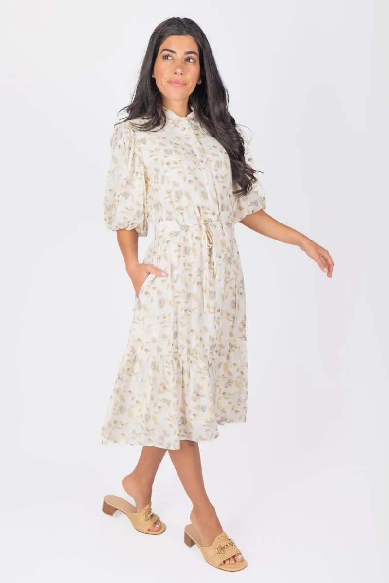 ALLIE DRESS SHORT SLEEVE 41" (SAGE)