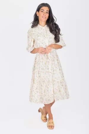 ALLIE DRESS SHORT SLEEVE 41" (SAGE)