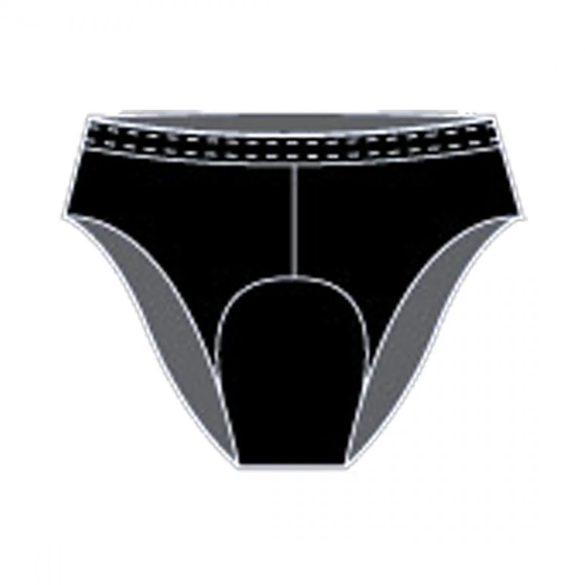 Andiamo Women`s Padded Brief Black SM Women`s