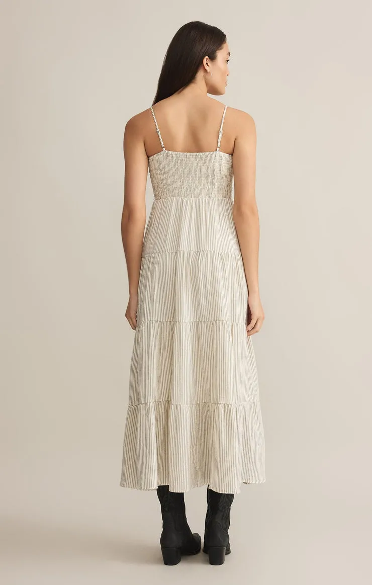 Balos Striped Sleeveless Lightweight Maxi Dress