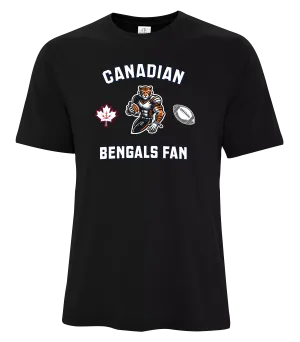 Bengals Fan Adult Cotton T-Shirt with Printed Logo
