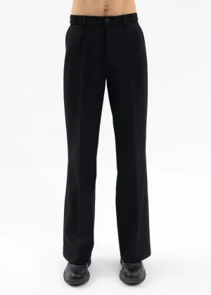 BLACK TAILORING TROUSERS