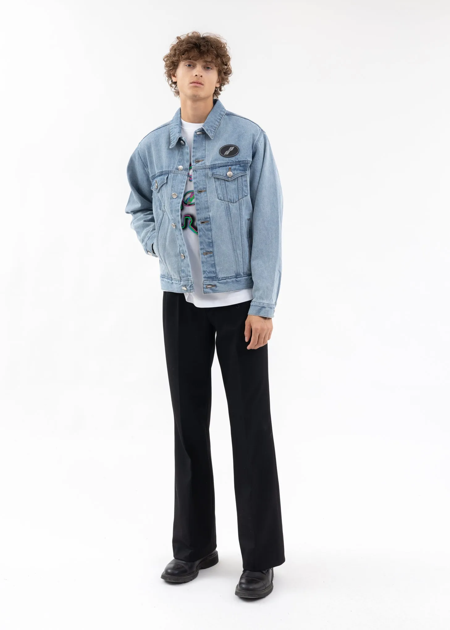 BLACK TAILORING TROUSERS