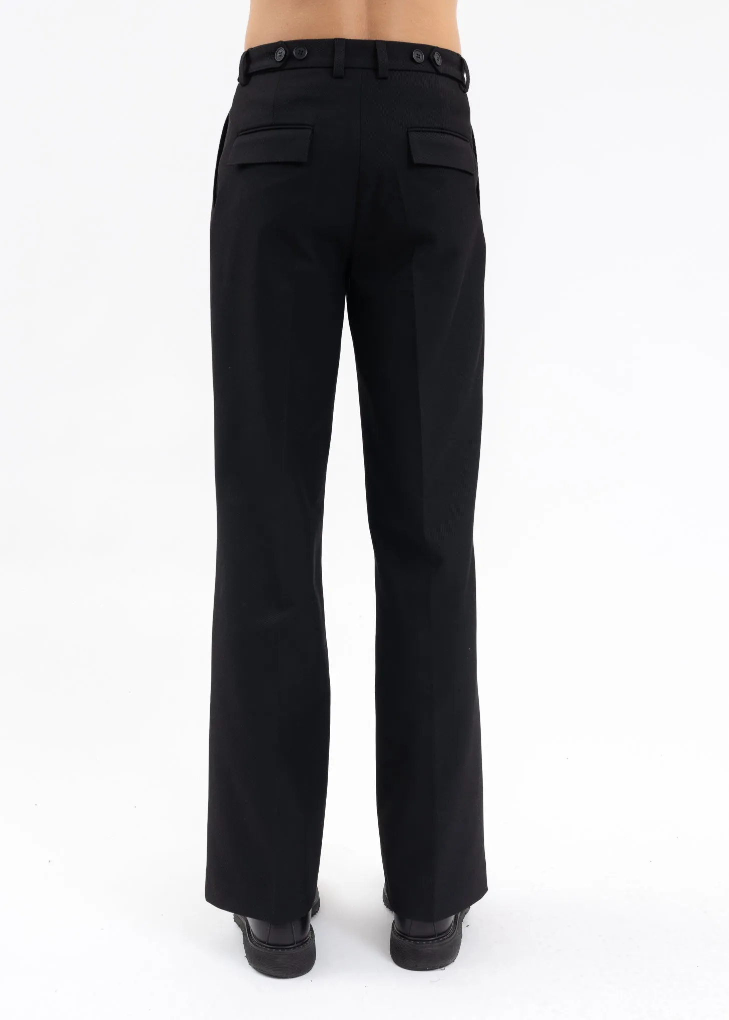 BLACK TAILORING TROUSERS