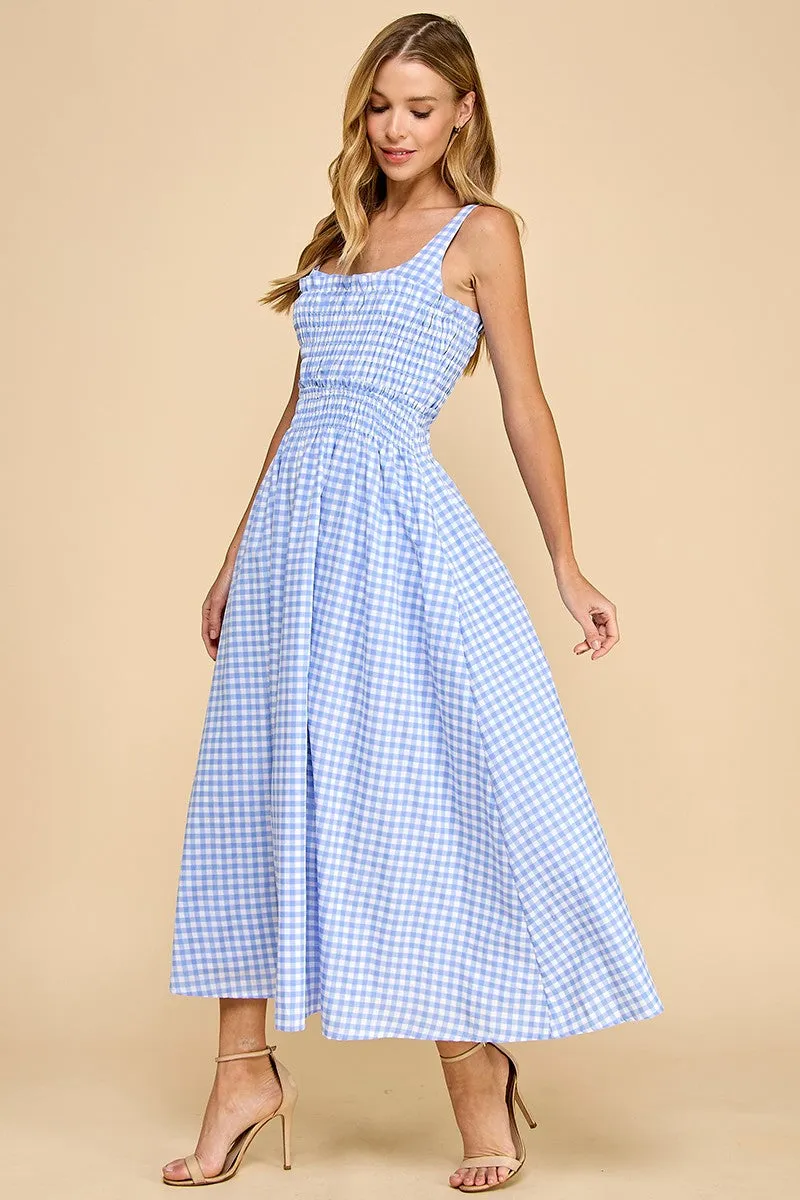 Blue Meadow Midi Dress