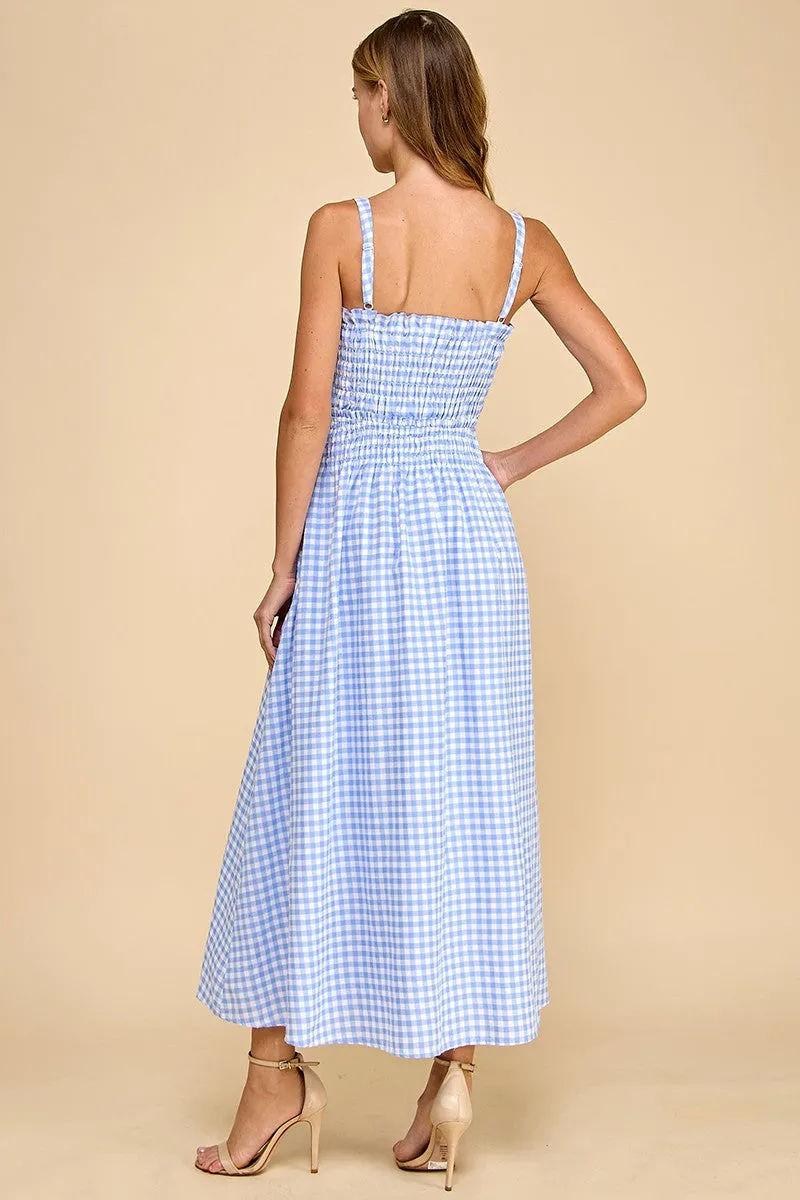 Blue Meadow Midi Dress