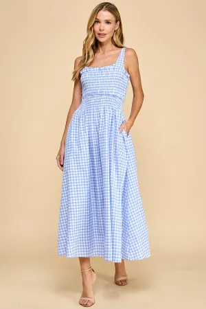 Blue Meadow Midi Dress