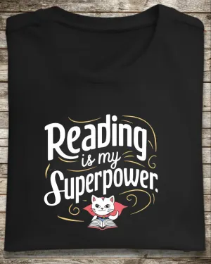Books Lovers T-Shirt Reading Is My Superpower Tees