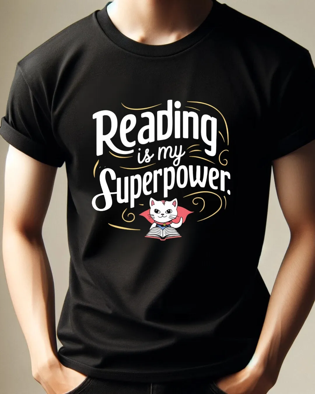 Books Lovers T-Shirt Reading Is My Superpower Tees