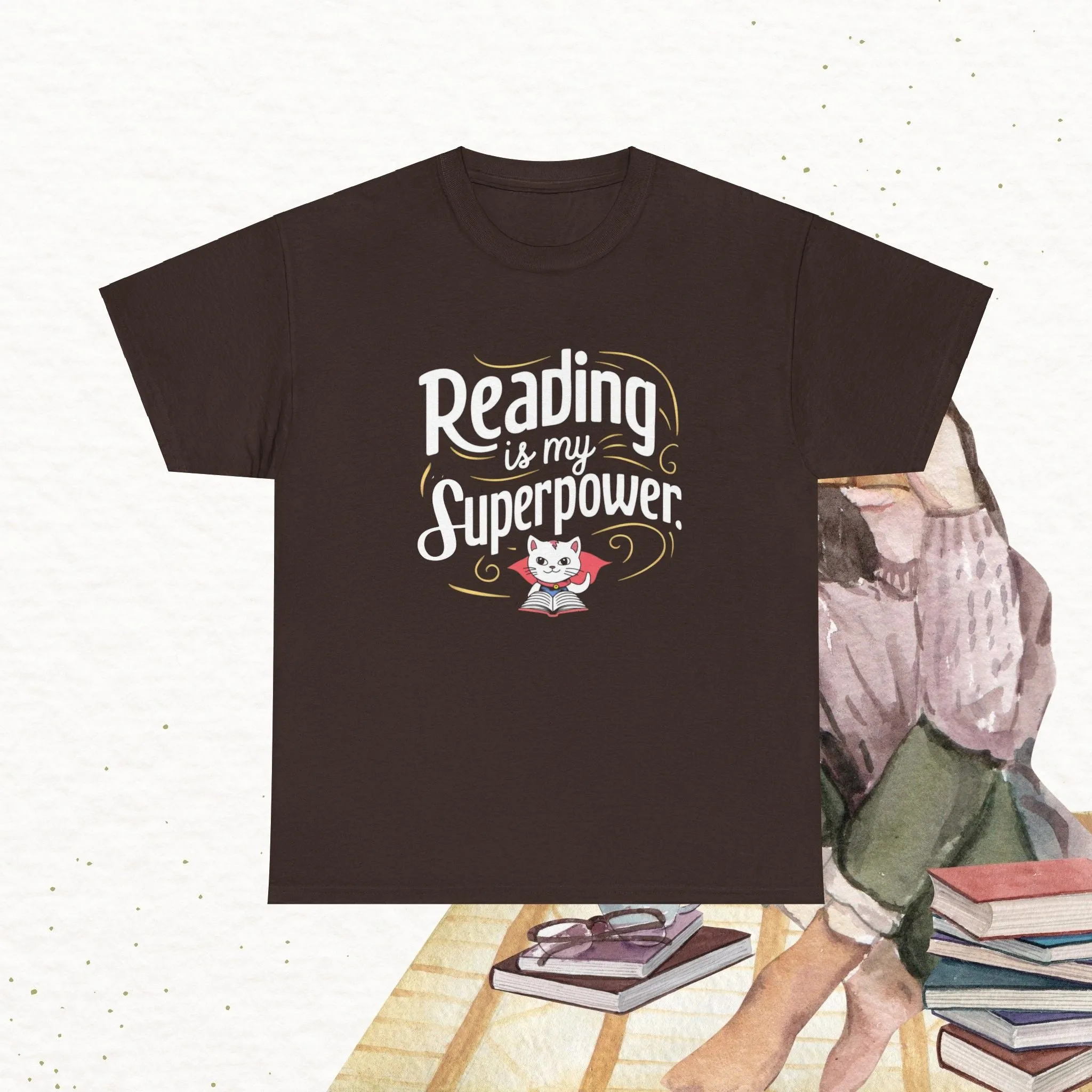 Books Lovers T-Shirt Reading Is My Superpower Tees