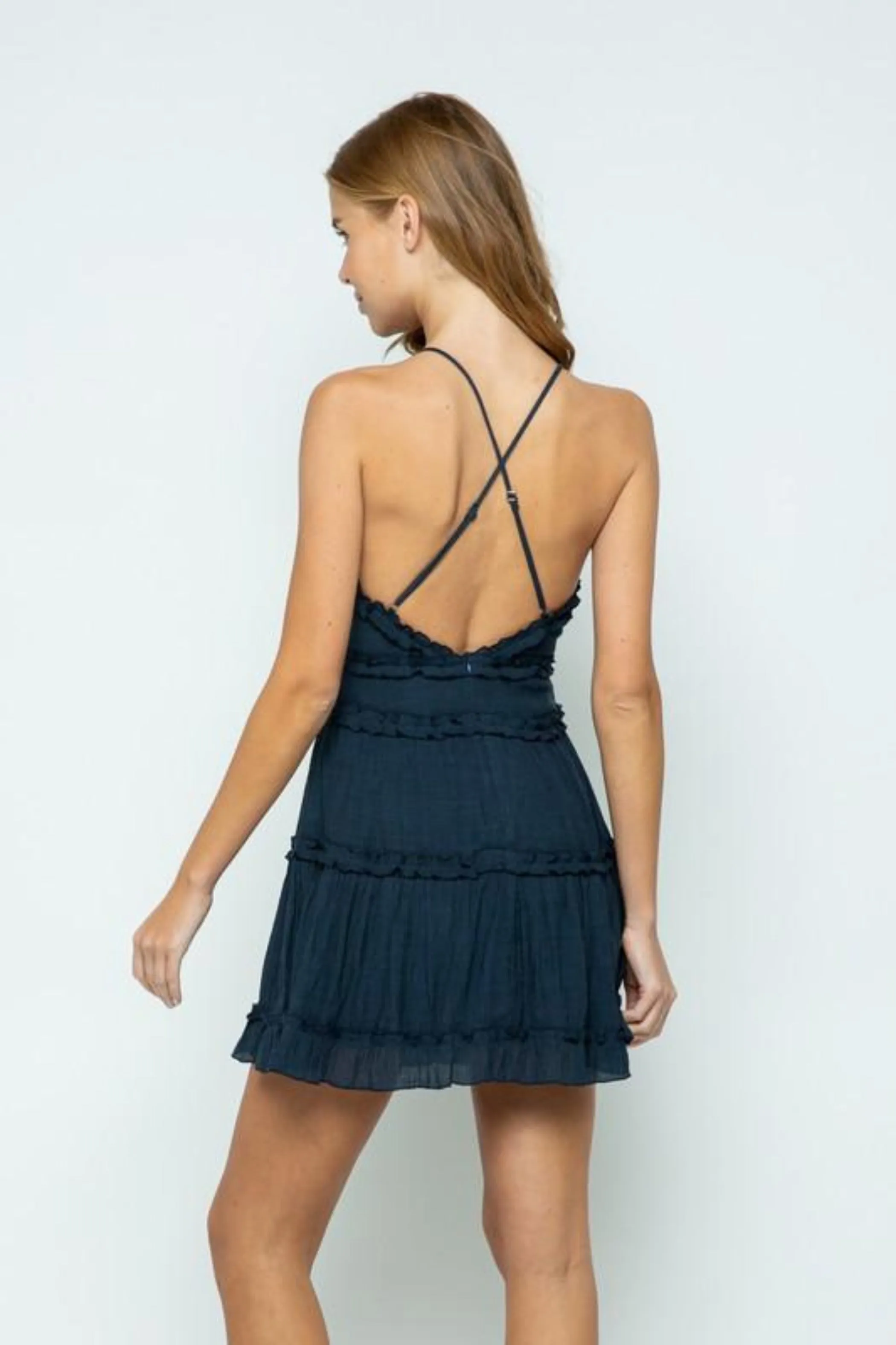 Brenna Dress- Navy