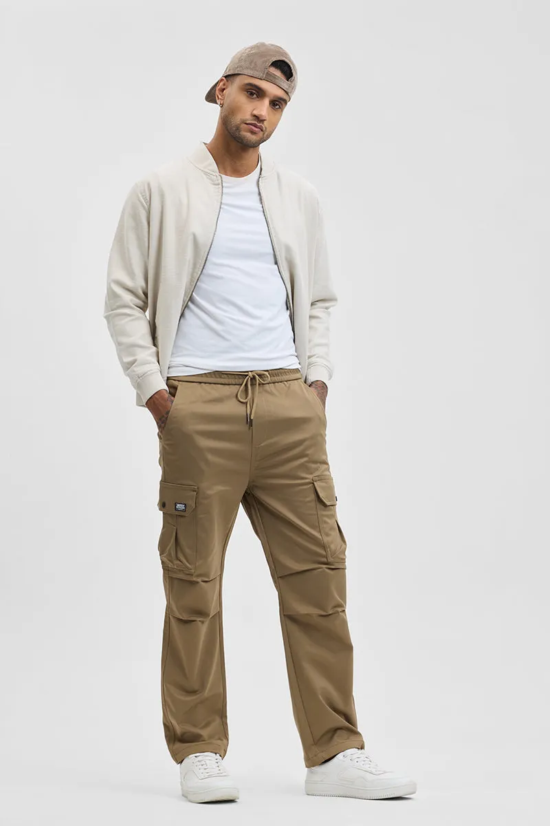 Brown Relaxed Fit Cargo Pant
