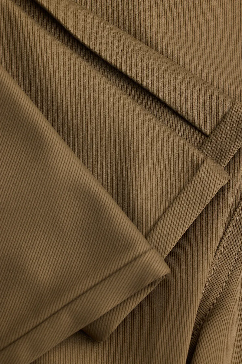 Brown Relaxed Fit Cargo Pant
