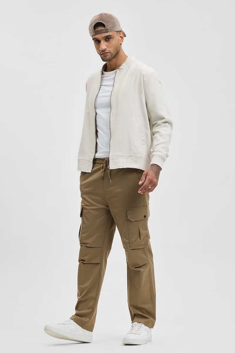 Brown Relaxed Fit Cargo Pant