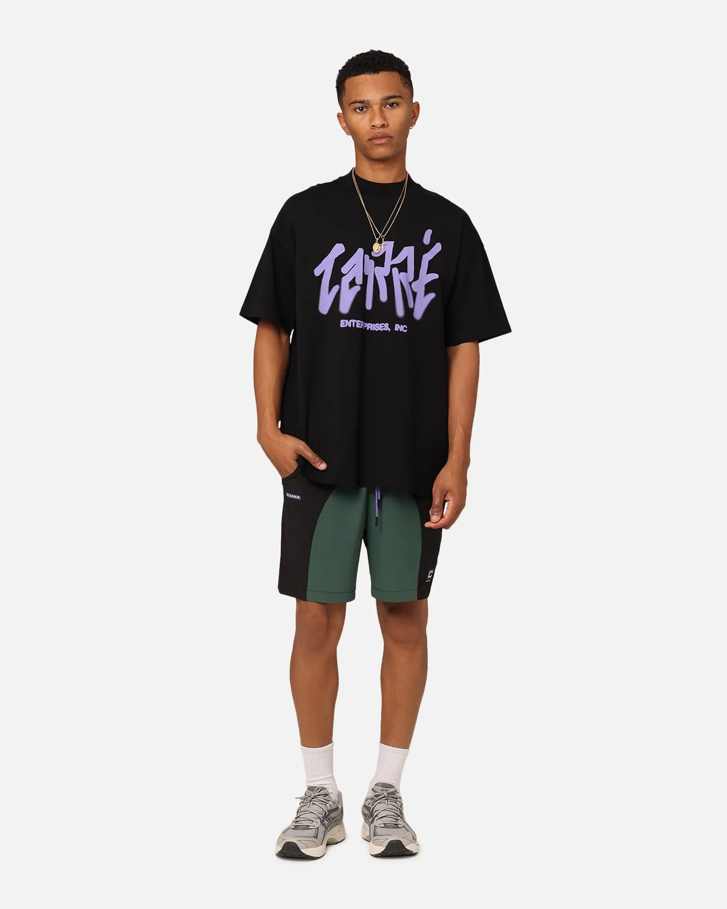 Carre Two Tone Shorts Black/Green