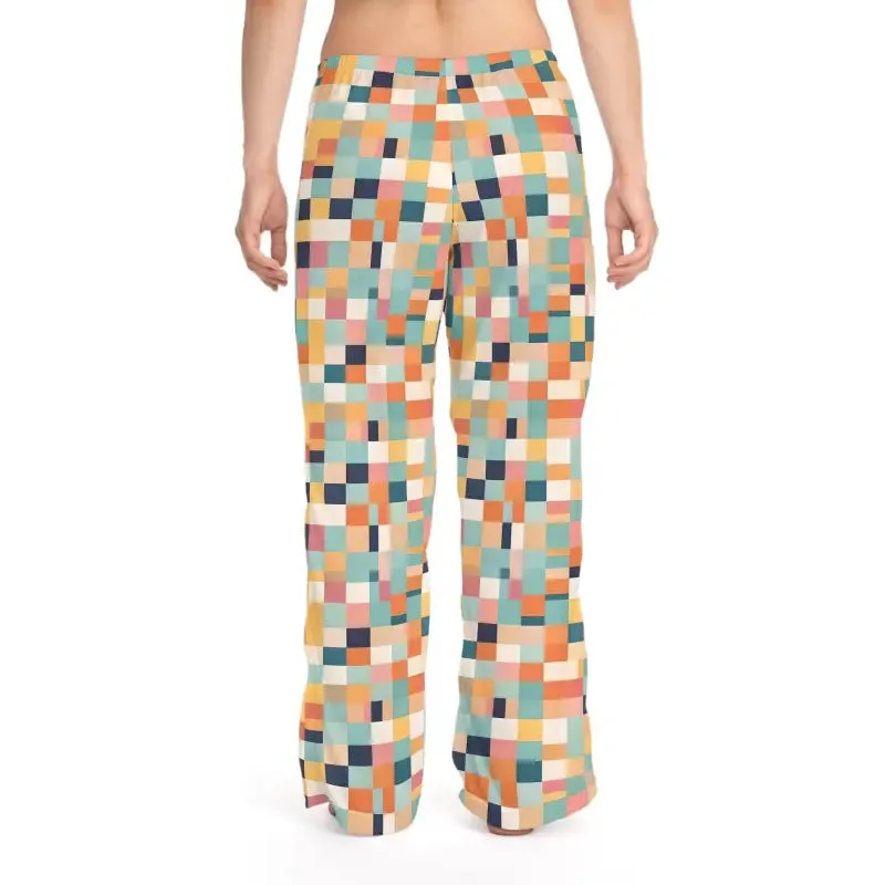 Chillinin Pastel Colors Checkered Pajama Pants
