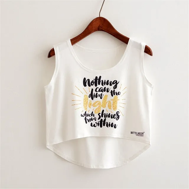 Cute Food Printed Harajuku Crop Top Shirt
