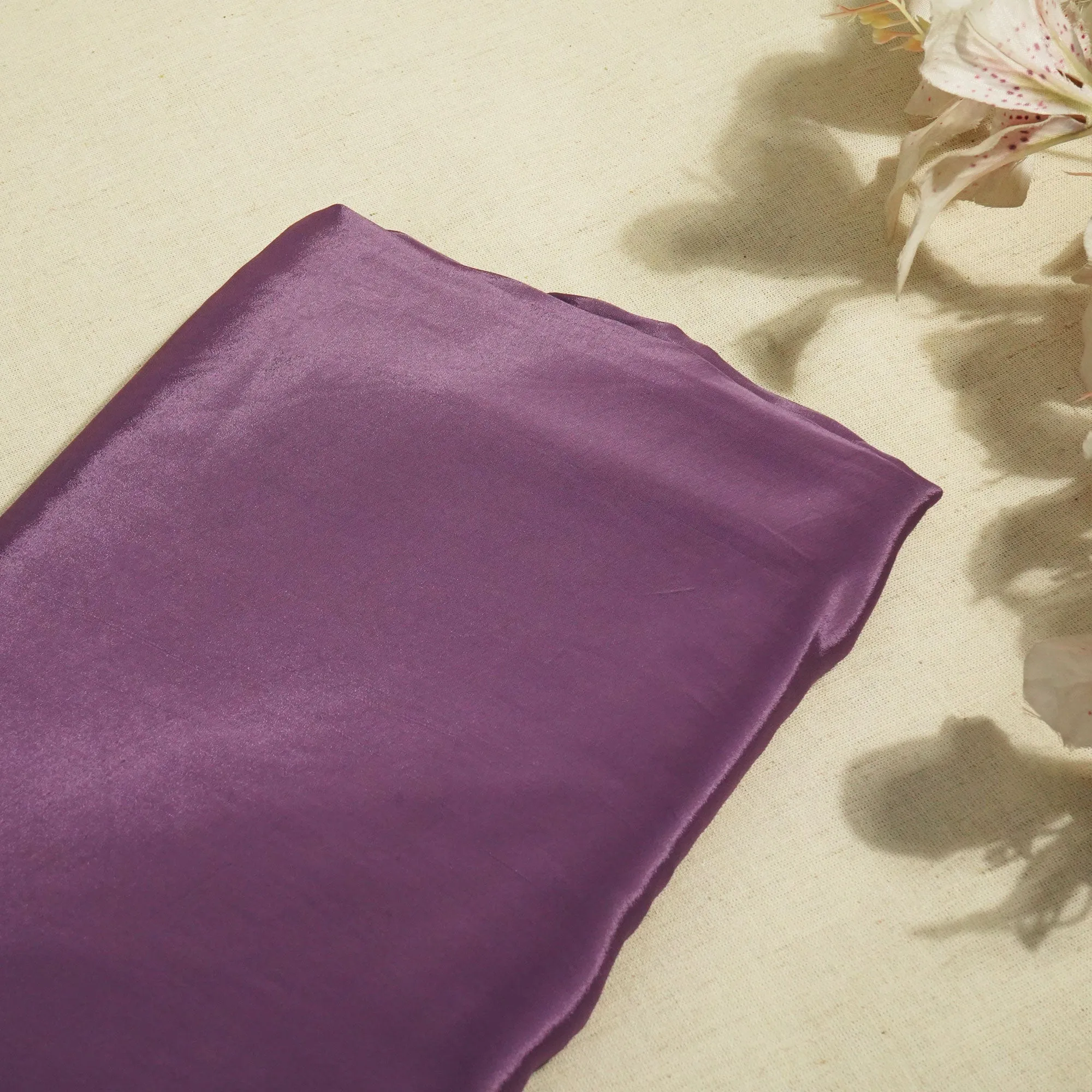 Dark Lavender Natural Crepe Fabric 01001 GT-19731