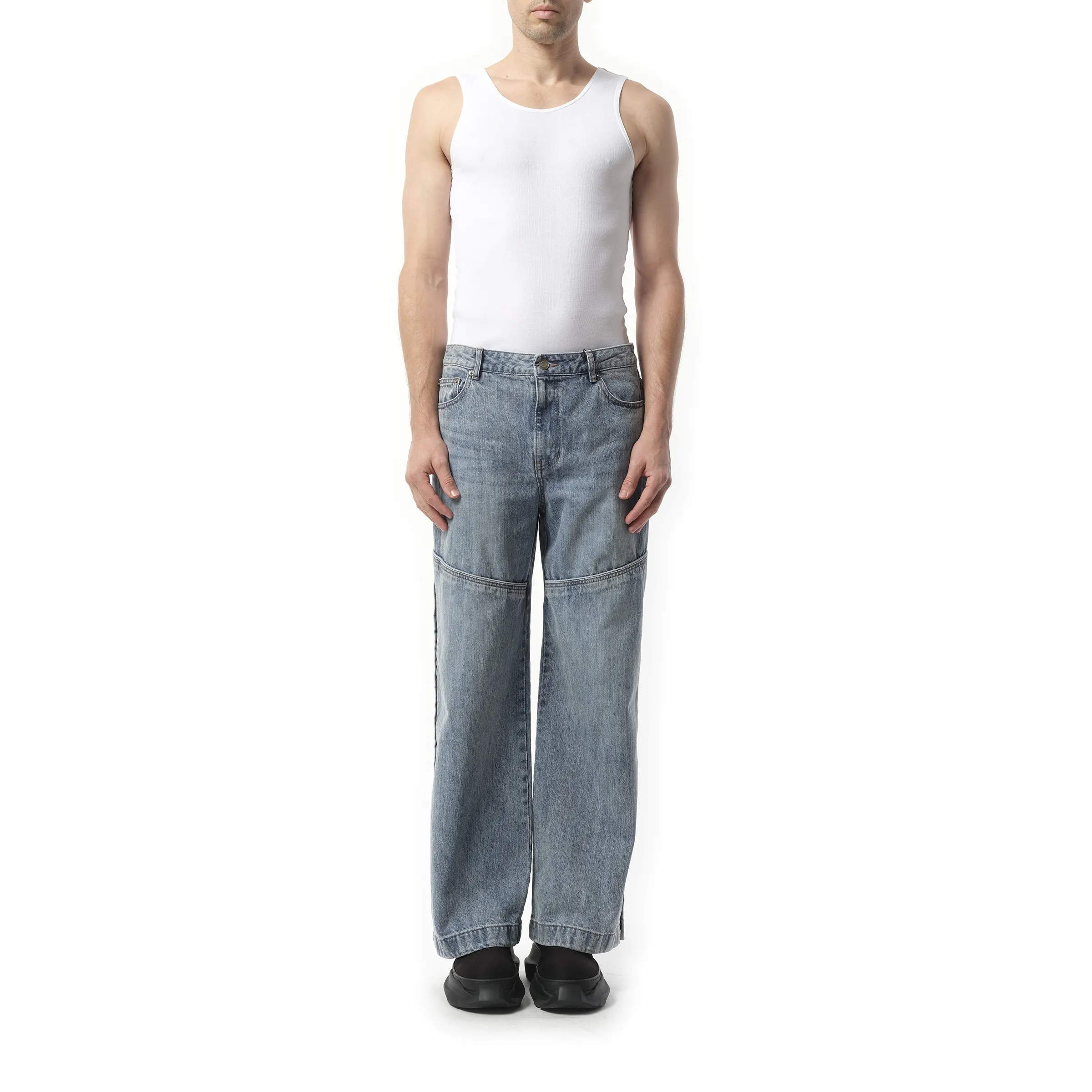 Denim Western Pants in Blue