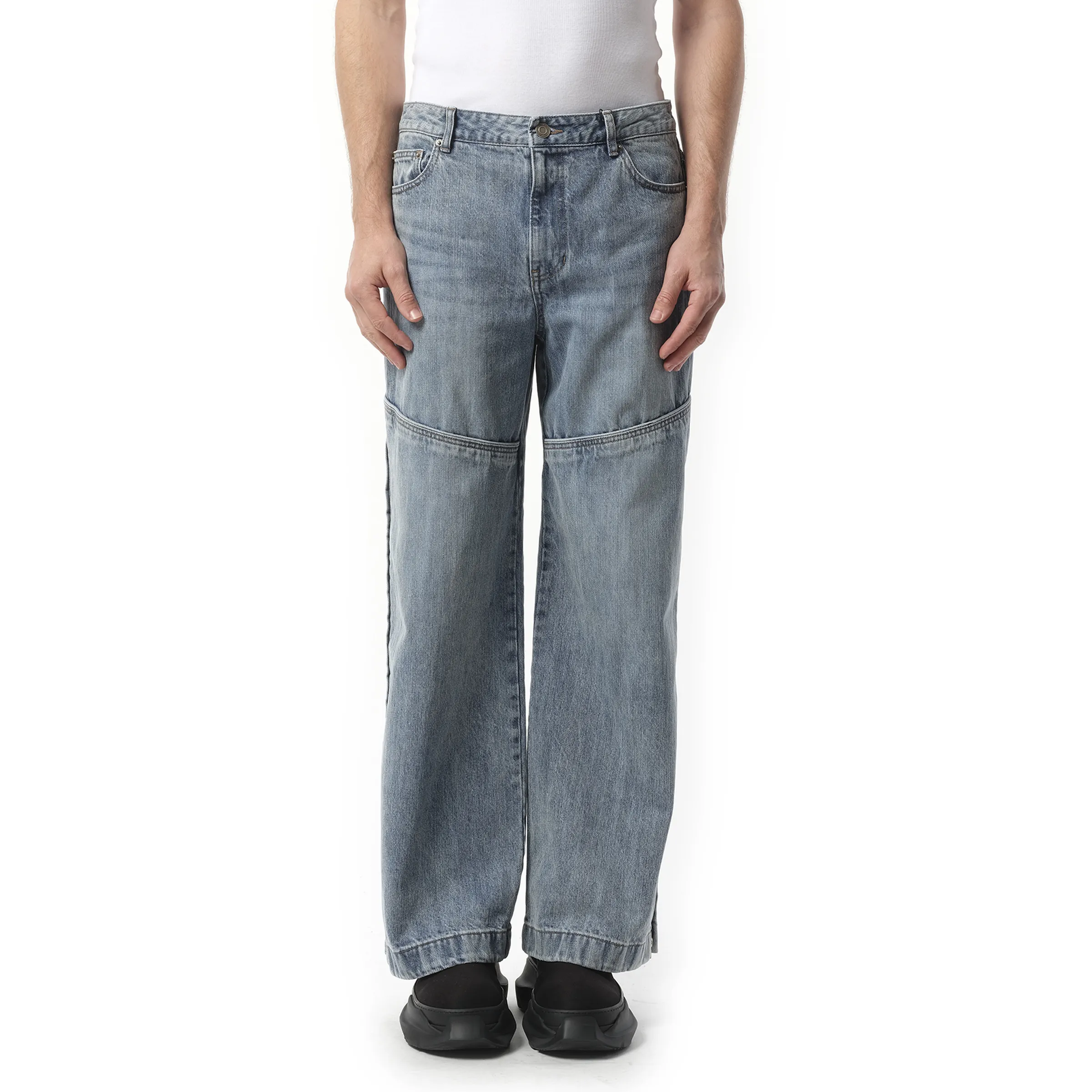 Denim Western Pants in Blue