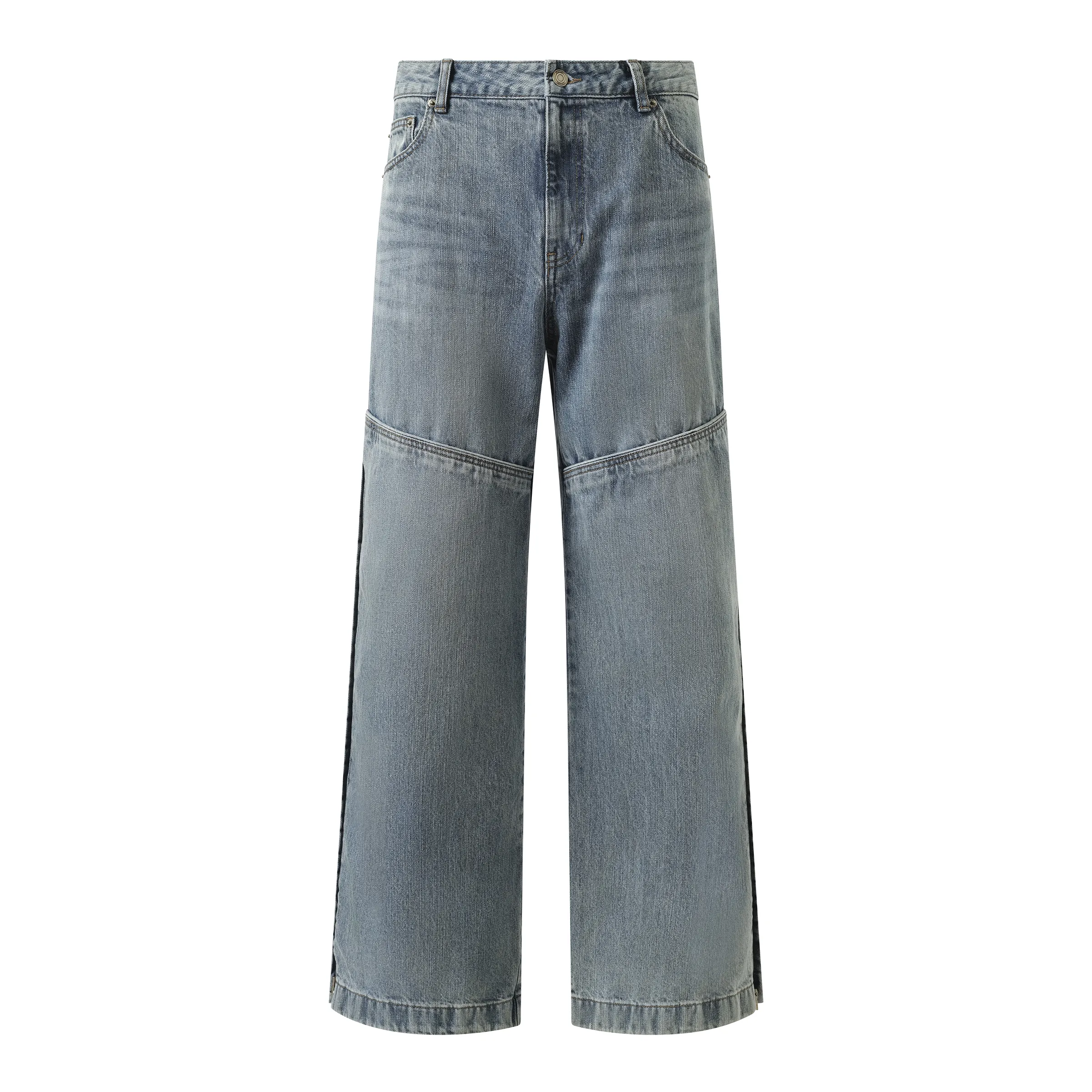 Denim Western Pants in Blue