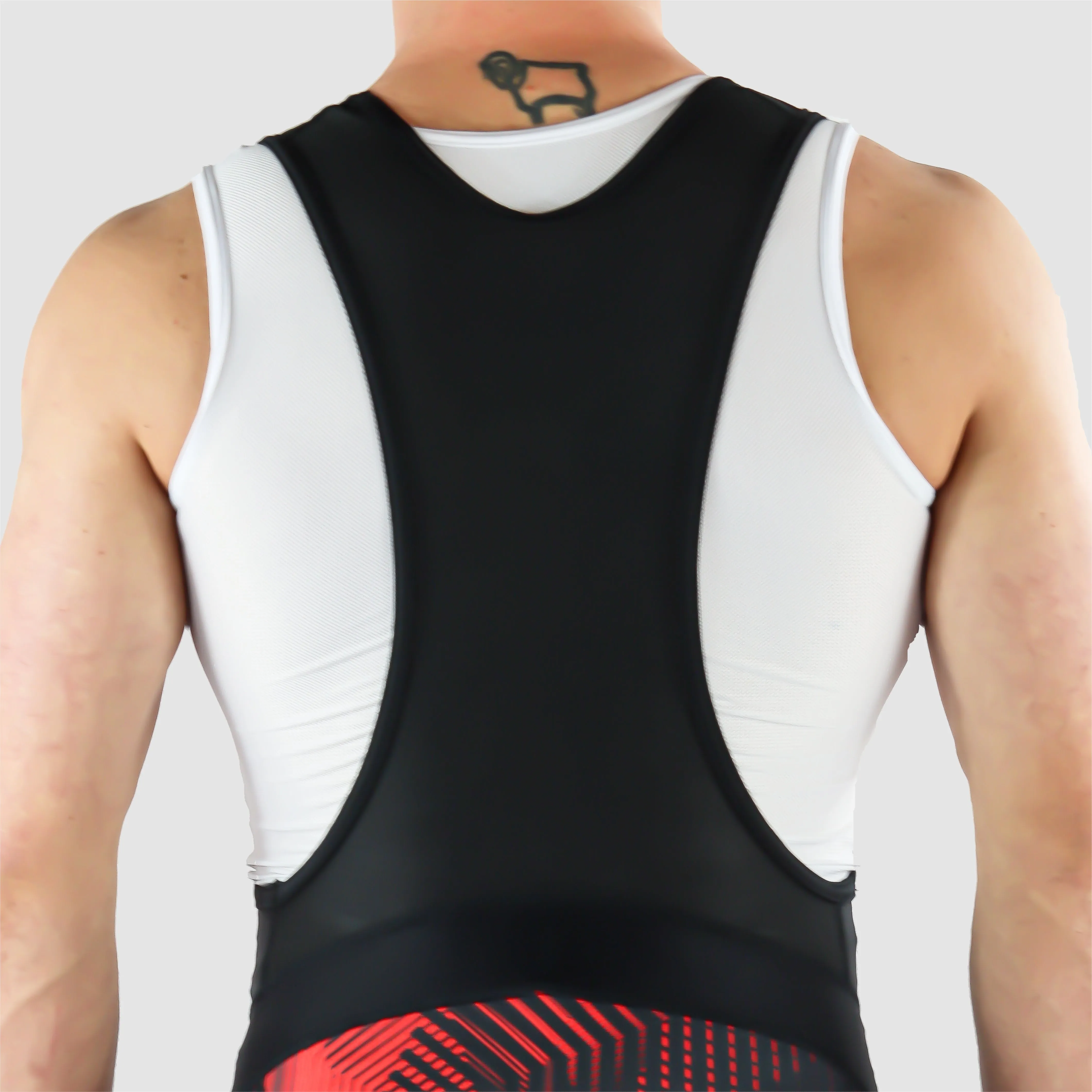 DiDOO Men's Classic Quick Dry Padded Cycling Bib Shorts Black and Red