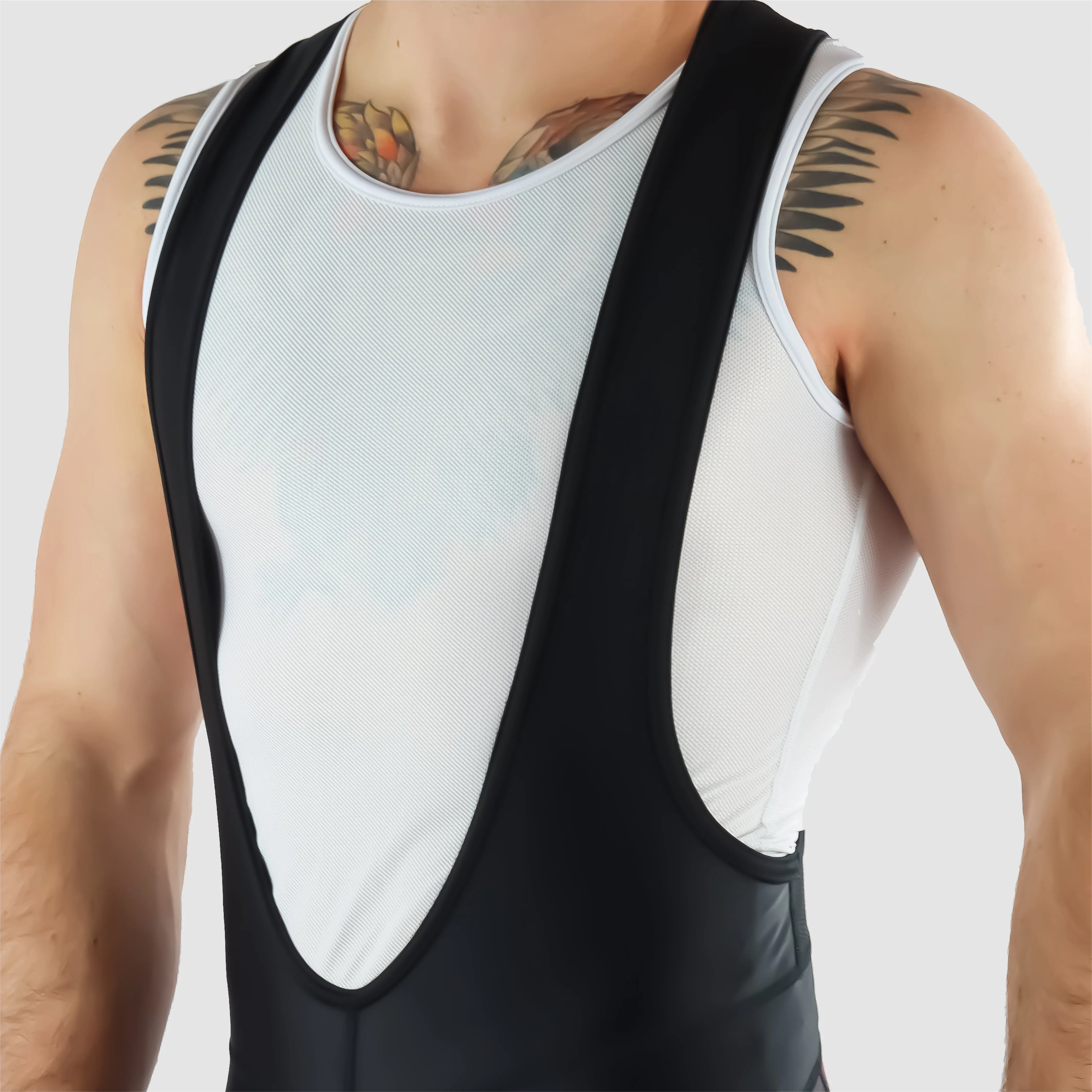 DiDOO Men's Classic Quick Dry Padded Cycling Bib Shorts Black and Red