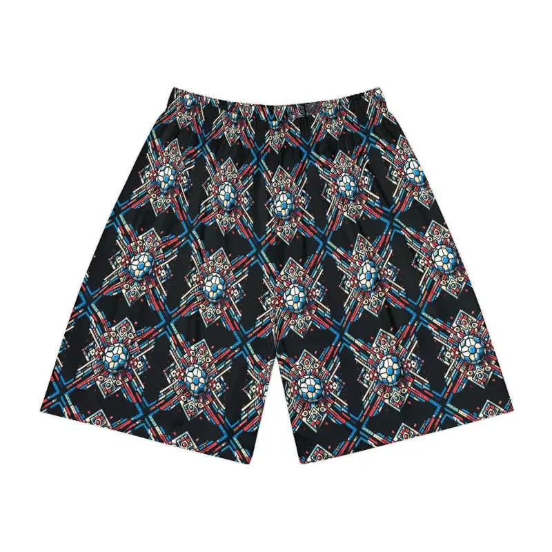 Epic Geometric Pattern Mens Sports Shorts Bold Moves