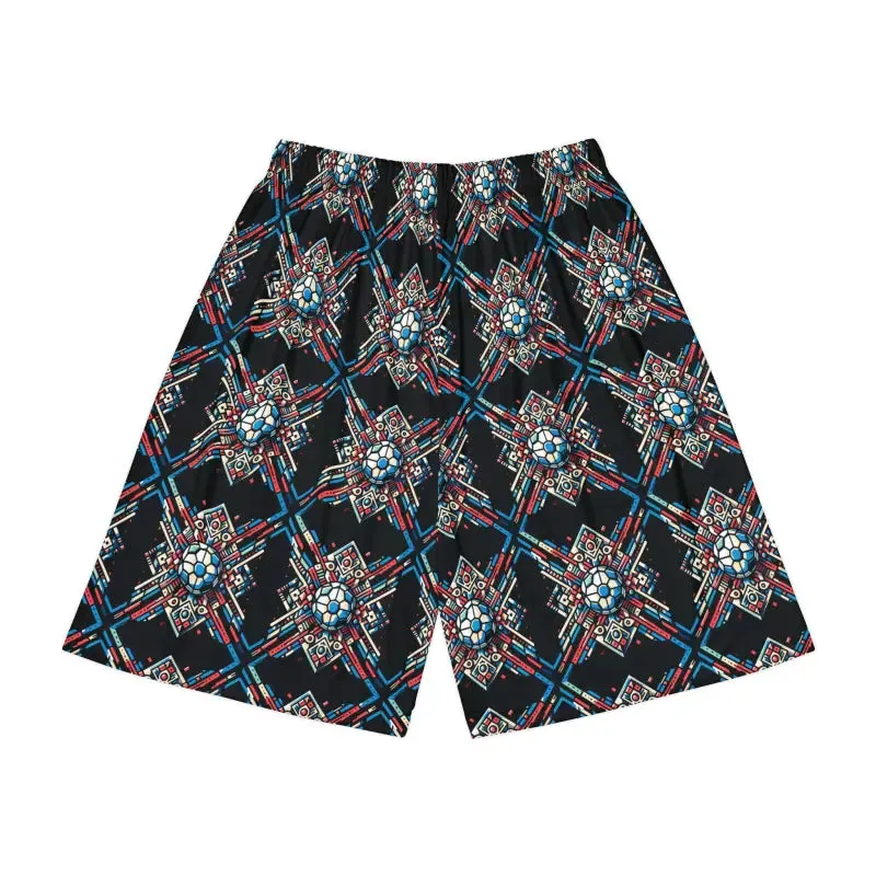 Epic Geometric Pattern Mens Sports Shorts Bold Moves