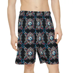 Epic Geometric Pattern Mens Sports Shorts Bold Moves