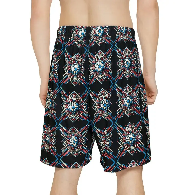 Epic Geometric Pattern Mens Sports Shorts Bold Moves